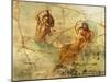 Fresco Depicting Poseidon and Amphitrite, from Pompei, Italy-null-Mounted Giclee Print