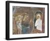 Fresco Depicting Resurrection of Lazarus, Early 12th Century-null-Framed Giclee Print