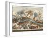 Fresco Depicting River Landscape, from Akrotiri, Thera Island, Santorini, Greece, Detail-null-Framed Giclee Print