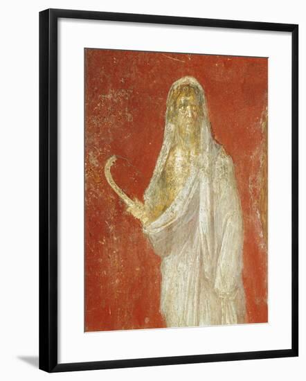 Fresco Depicting Saturn, from Pompei-null-Framed Giclee Print