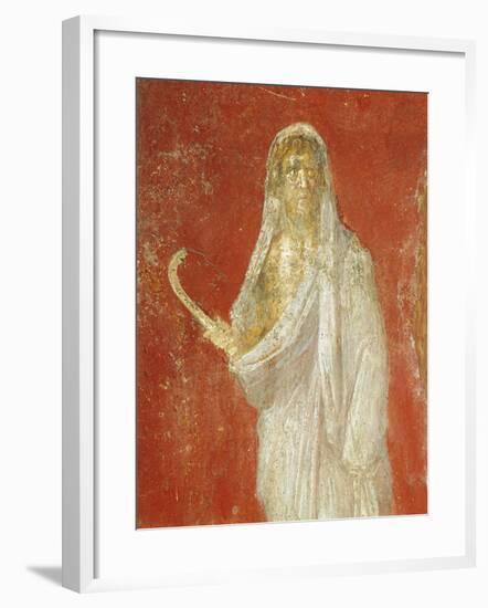 Fresco Depicting Saturn, from Pompei-null-Framed Giclee Print