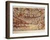 Fresco Depicting Ship Procession, from Akrotiri, Thera Island, Santorini, Greece, Detail, Ships-null-Framed Giclee Print