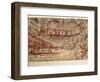 Fresco Depicting Ship Procession, from Akrotiri, Thera Island, Santorini, Greece, Detail, Ships-null-Framed Giclee Print