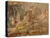 Fresco Depicting Triclinium Scene, from Pompei, Italy-null-Stretched Canvas