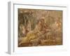 Fresco Depicting Triclinium Scene, from Pompei, Italy-null-Framed Giclee Print