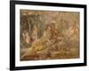 Fresco Depicting Triclinium Scene, from Pompei, Italy-null-Framed Giclee Print