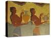 Fresco Detail, Knossos, Crete, Greece, Europe-Harding Robert-Stretched Canvas