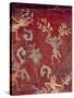 Fresco from the Palace of Tepantitla (Fresco) 407318 Little Figures-Teotihuacan-Stretched Canvas