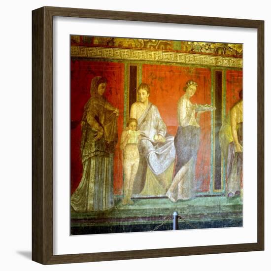 Fresco from the Villa of the Mysteries, Pompeii, Italy, C1st Century Bc-1st Century Ad-null-Framed Giclee Print