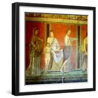 Fresco from the Villa of the Mysteries, Pompeii, Italy, C1st Century Bc-1st Century Ad-null-Framed Giclee Print