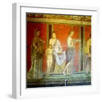 Fresco from the Villa of the Mysteries, Pompeii, Italy, C1st Century Bc-1st Century Ad-null-Framed Giclee Print