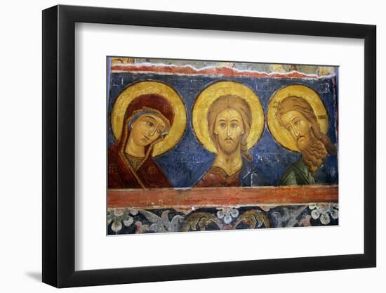 Fresco Icon in the Cathedral of the Nativity Suzdal, Suzdal, Russia-Kymri Wilt-Framed Photographic Print