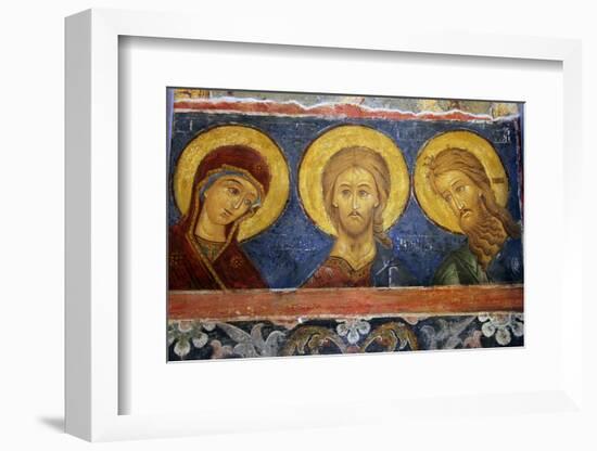 Fresco Icon in the Cathedral of the Nativity Suzdal, Suzdal, Russia-Kymri Wilt-Framed Photographic Print