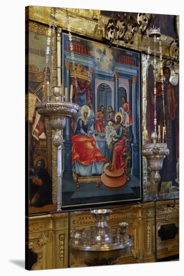 Fresco Icon in the Cathedral of the Nativity Suzdal, Suzdal, Russia-Kymri Wilt-Stretched Canvas