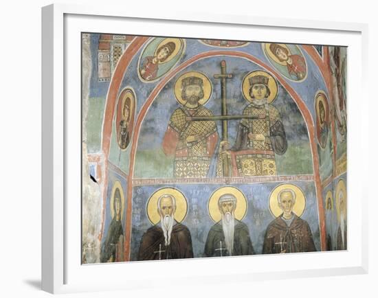 Fresco in a Church, Panagia Ties Asinou Church, Nikitart, Cyprus-null-Framed Giclee Print