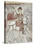 Fresco in Church of the Serpent, Figure Could be St. George, Goreme, Cappadocia, Anatolia, Turkey-Adam Woolfitt-Stretched Canvas