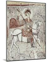 Fresco in Church of the Serpent, Figure Could be St. George, Goreme, Cappadocia, Anatolia, Turkey-Adam Woolfitt-Mounted Photographic Print