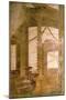 Fresco in Fourth Pompeian Style Depicting an Architectural Decoration-null-Mounted Giclee Print