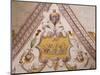 Fresco in Hall of Coat of Arms, Torrechiara Castle, Near Langhirano, Emilia-Romagna, Italy-null-Mounted Giclee Print