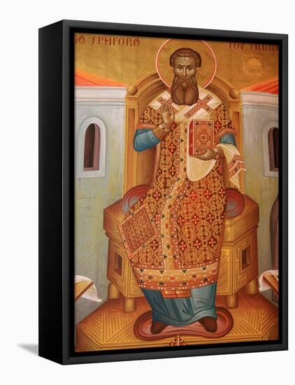 Fresco in St. Gregory Palamas Greek Orthodox Church, Thessaloniki, Macedonia, Greece, Europe-Godong-Framed Stretched Canvas