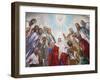 Fresco in the Russian Orthodox Church of the Holy Trinity, Jerusalem, Israel, Middle East-null-Framed Photographic Print