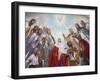 Fresco in the Russian Orthodox Church of the Holy Trinity, Jerusalem, Israel, Middle East-null-Framed Photographic Print