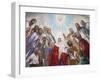 Fresco in the Russian Orthodox Church of the Holy Trinity, Jerusalem, Israel, Middle East-null-Framed Photographic Print