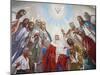 Fresco in the Russian Orthodox Church of the Holy Trinity, Jerusalem, Israel, Middle East-null-Mounted Photographic Print