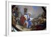 Fresco, Main Hall of Ploskovice Castle, Bohemia. Czech Republic.-null-Framed Giclee Print