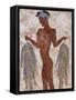 Fresco of a Fisherman from Akrotiri, Island of Santorini, Greece-Gavin Hellier-Framed Stretched Canvas