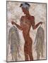 Fresco of a Fisherman from Akrotiri, Island of Santorini, Greece-Gavin Hellier-Mounted Photographic Print