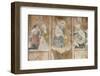 Fresco of Jesus with the Rabbis, Abondance abbey church, Abondance, Haute Savoie, France-Godong-Framed Photographic Print