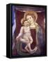 Fresco of Madonna and the Child Jesus, Amalfi Cathedral, UNESCO World Heritage Site, Italy-null-Framed Stretched Canvas