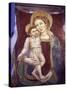 Fresco of Madonna and the Child Jesus, Amalfi Cathedral, UNESCO World Heritage Site, Italy-null-Stretched Canvas
