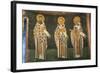 Fresco of St. Basil, Gregory, and Cyril, Istanbul, Turkey-Ali Kabas-Framed Photographic Print