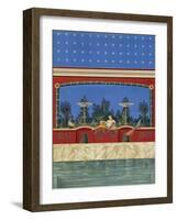 Fresco of Stabian Baths, Pompei, Volume I, Plate VII-Fausto and Felice Niccolini-Framed Giclee Print