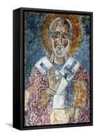 Fresco of the Cave Church San Nicola Dei Greci, Sassi Di Matera, Basilicata, Italy-Ivan Vdovin-Framed Stretched Canvas