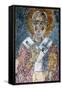 Fresco of the Cave Church San Nicola Dei Greci, Sassi Di Matera, Basilicata, Italy-Ivan Vdovin-Framed Stretched Canvas