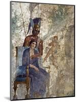 Fresco of Venus Seduced By Mars With Cupid and Maid, House of Punished Love From Pompeii-null-Mounted Photographic Print