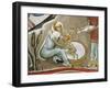 Fresco of Virgin Mary and Jesus Christ, Panagia Too Araka, Bizantine, Troodos Mountains, Cyprus-null-Framed Giclee Print