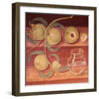 Fresco of Water Pot and Fruit in Pompeii Kitchen-Gustavo Tomsich-Framed Giclee Print