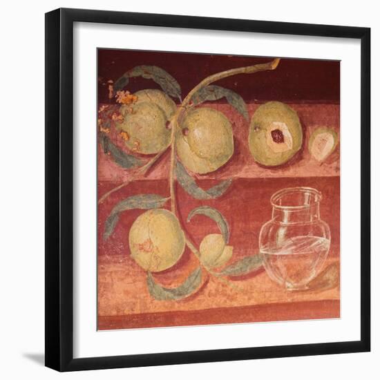 Fresco of Water Pot and Fruit in Pompeii Kitchen-Gustavo Tomsich-Framed Giclee Print