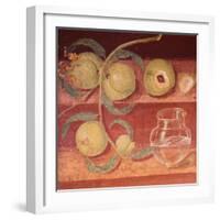 Fresco of Water Pot and Fruit in Pompeii Kitchen-Gustavo Tomsich-Framed Giclee Print