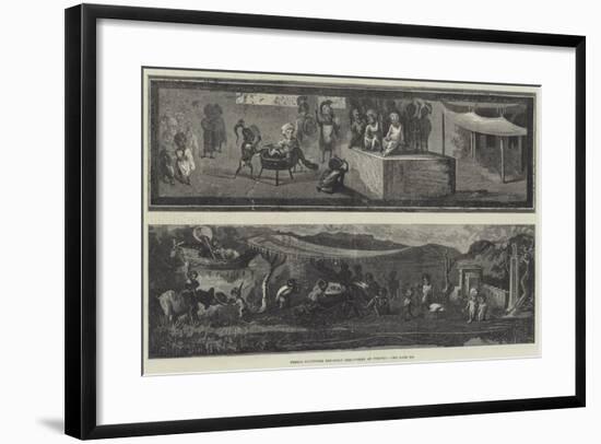 Fresco Paintings Recently Discovered at Pompeii-null-Framed Giclee Print