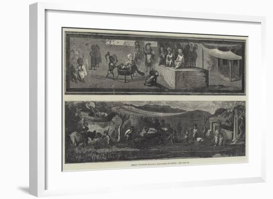 Fresco Paintings Recently Discovered at Pompeii-null-Framed Giclee Print