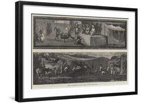 Fresco Paintings Recently Discovered at Pompeii-null-Framed Giclee Print