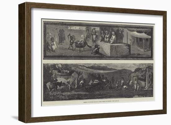 Fresco Paintings Recently Discovered at Pompeii-null-Framed Giclee Print