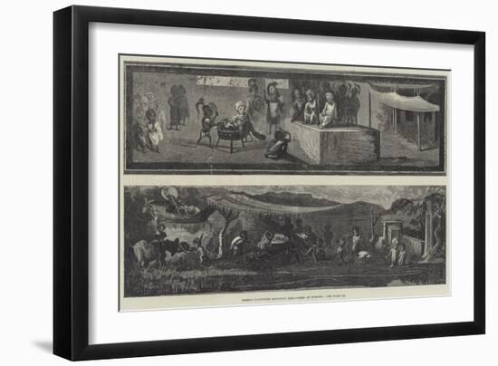 Fresco Paintings Recently Discovered at Pompeii-null-Framed Giclee Print