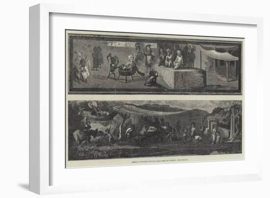 Fresco Paintings Recently Discovered at Pompeii-null-Framed Giclee Print