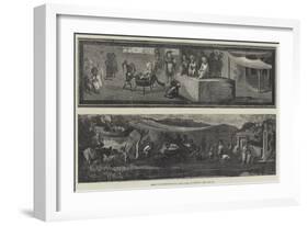 Fresco Paintings Recently Discovered at Pompeii-null-Framed Giclee Print